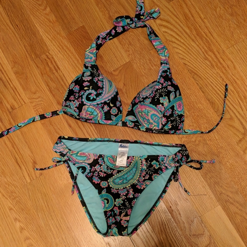 Malibu paisley print bathing suit